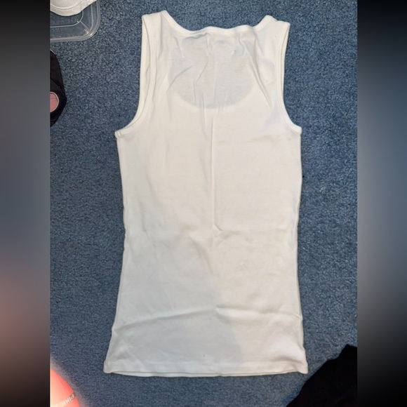 Women’s White Tank Top- size Small- **NEVER WORN** - Picture 3 of 3